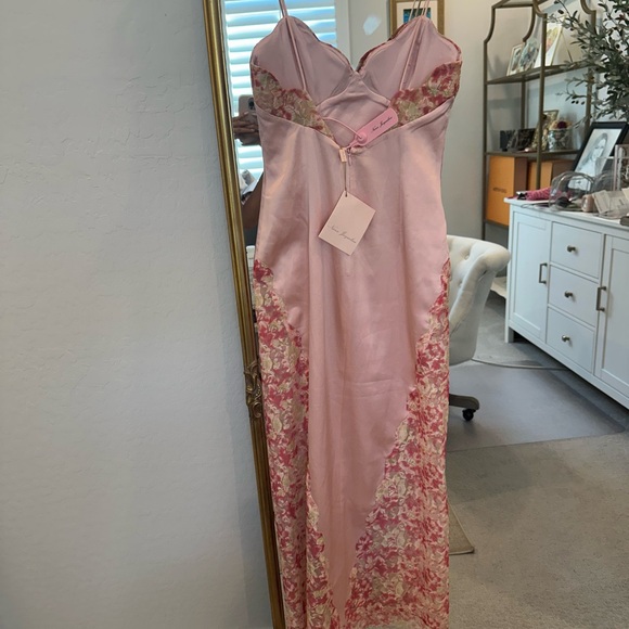 Nana Jacqueline Eva Silk Dress in Pink - Picture 4 of 8